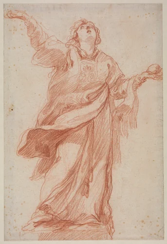Saint Stephen in Ecstasy by Edmé Bouchardon, drawing, 1698-1762