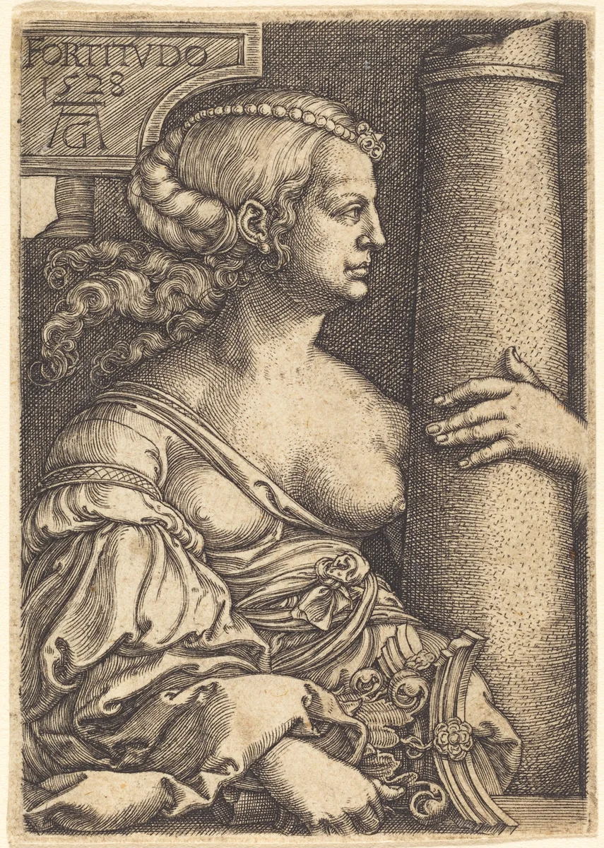 Fortitude by Heinrich Aldegrever, print, 1528