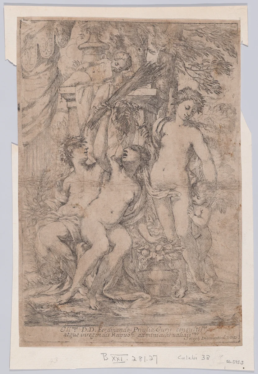 Diana and Endymion by Giuseppe Diamantini, print, 1650-1700
