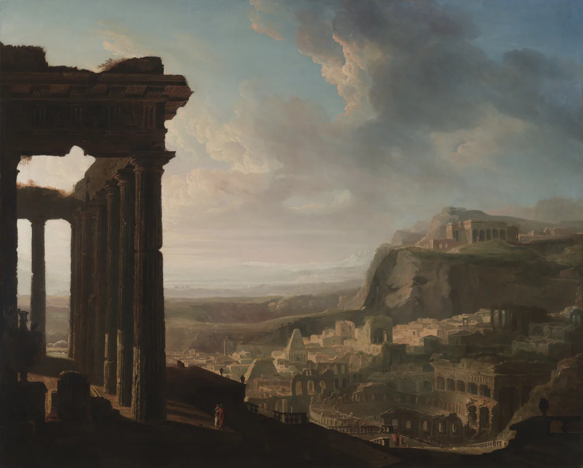 Ruins of an Ancient City by John Martin, painting, 1810-1820