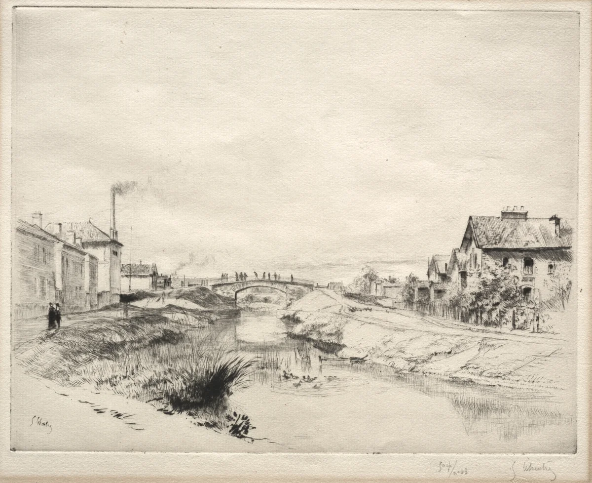 Industrial Section, Troyes by Gustave Leheutre, print, 1880-1932
