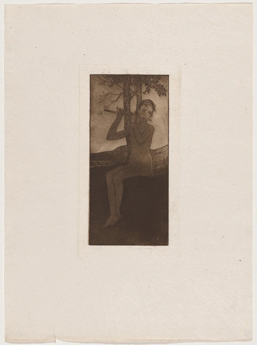 Le chant de la cigale by Armand Rassenfosse, print, 1895