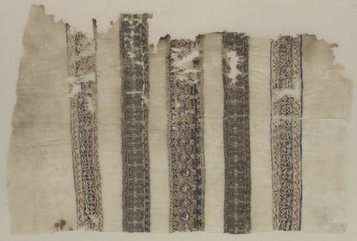 Fragment Composed of Parts of Three Tiraz-Style Textiles by Unknown, textile, 1094-1101
