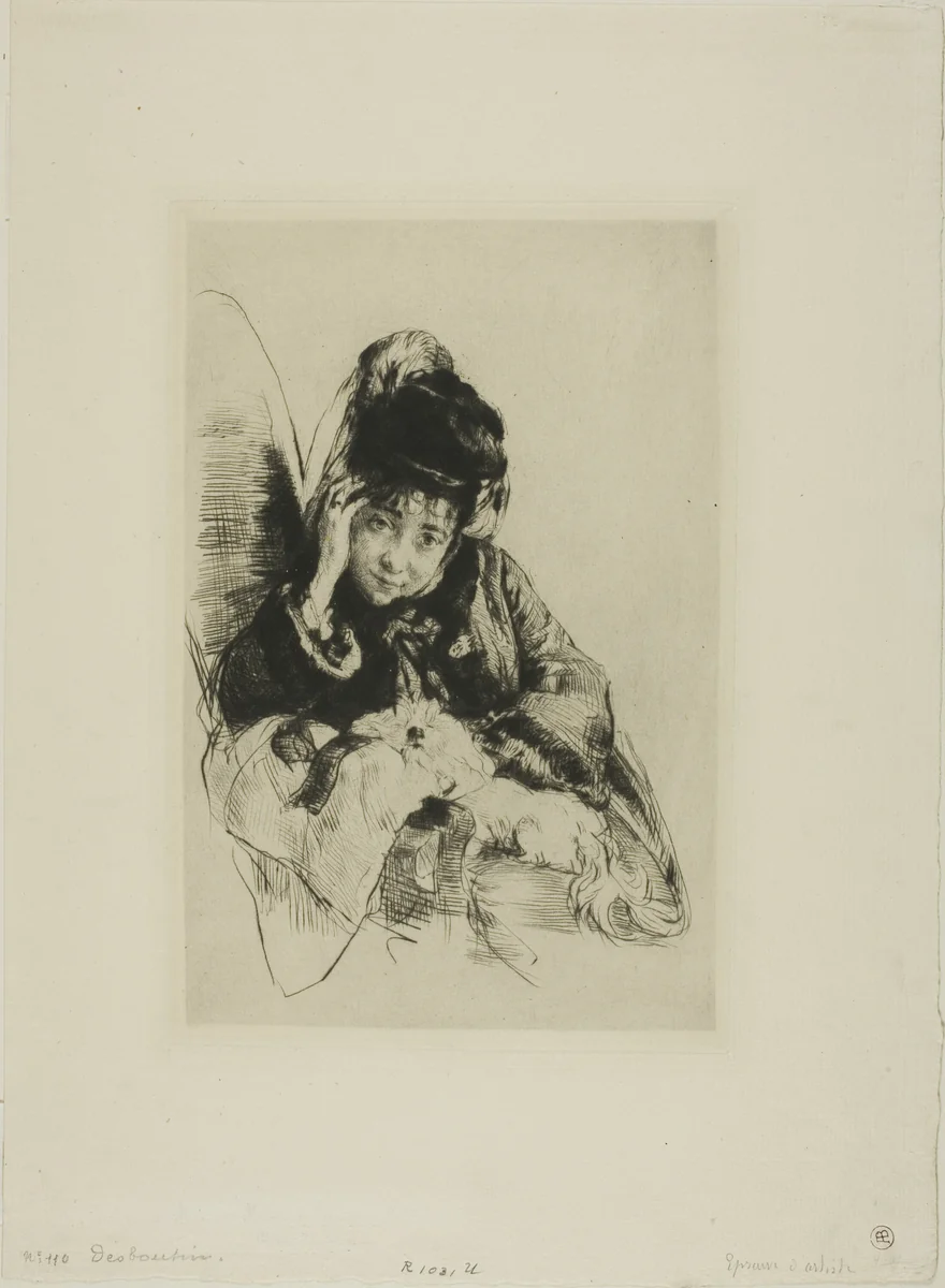 Mme. Desboutin by Marcellin Gilbert Desboutin, print, 1879