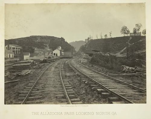 The Allatoona Pass, looking North, GA by George Barnard, photograph, 1866