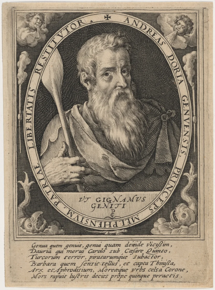 Andrea Doria by Crispijn van de Passe I, print, 1598