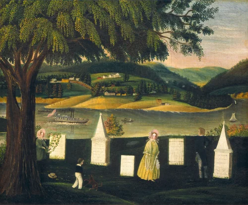 Family Burying Ground by American 19th Century, painting, 1840