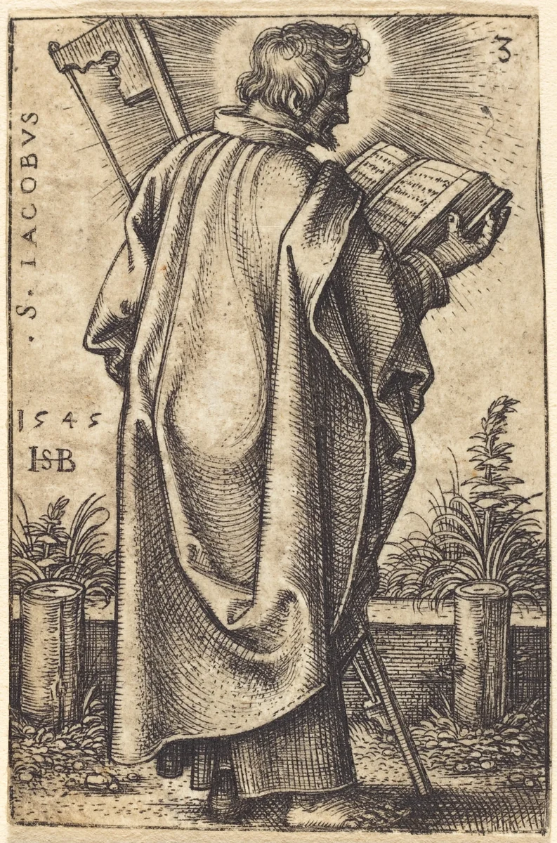 Saint James the Less by Sebald Beham, print, 1545