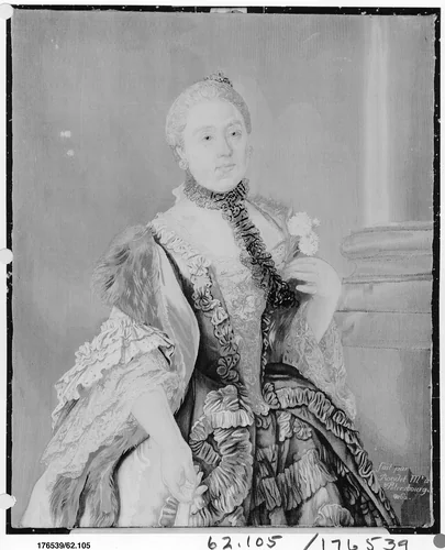 Portrait of Countess Elizaveta Romanovna Vorontsova (1739–1792) by Imperial Russian Tapestry Manufactory, textile, 1762