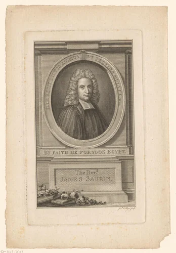 Portret van James Saurin by Joseph Collyer, print, 1758-1827