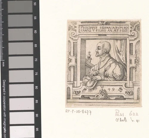 Portret van Karel V van Habsburg, Duits keizer en koning van Spanje by Unknown, print, 1549