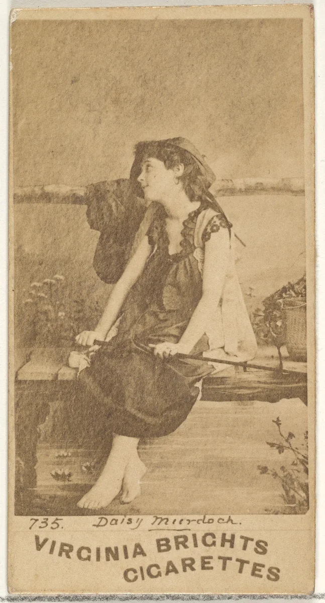 Card 735, Daisy Murdoch, from the Actors and Actresses series (N45, Type 1) for Virginia Brights Cigarettes by Allen & Ginter, photograph, 1885-1891