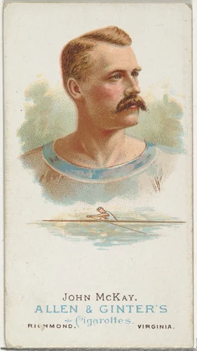 John McKay, Oarsman, from World's Champions, Series 1 (N28) for Allen & Ginter Cigarettes by Allen & Ginter, print, 1887