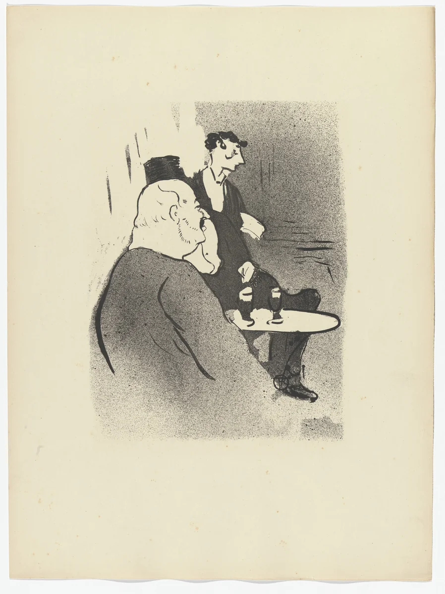 Ducarre at the Ambassadeurs (Ducarre aux Ambassadeurs) from Le Café Concert by Henri de Toulouse-Lautrec, illustrated book, 1893
