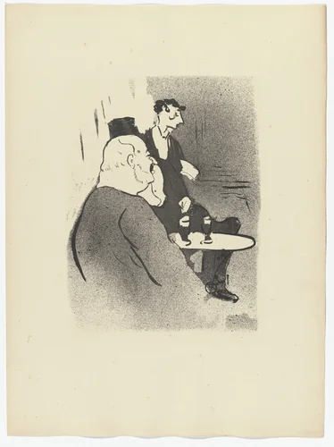 Ducarre at the Ambassadeurs (Ducarre aux Ambassadeurs) from Le Café Concert by Henri de Toulouse-Lautrec, illustrated book, 1893