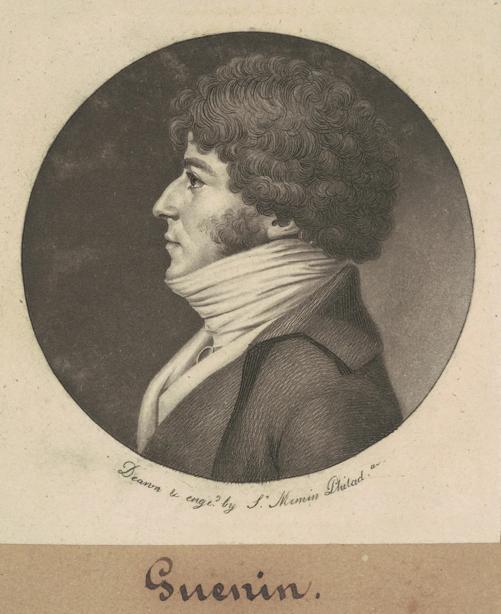 Guenin by Charles B. J. Févret de Saint-Mémin, print, 1803