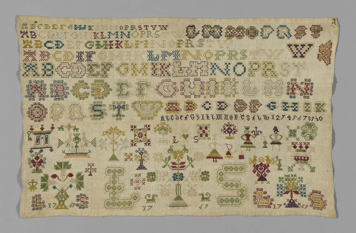 Sampler by Netherlands, textile, 1769