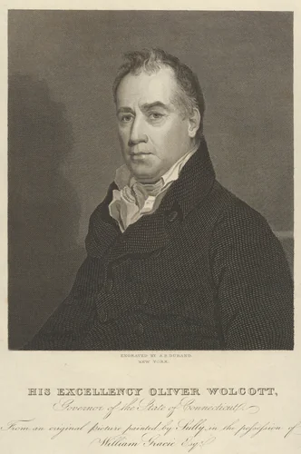 His Excellency Oliver Wolcott, Governor of the State of Connecticut by Asher Brown Durand, print, 1820