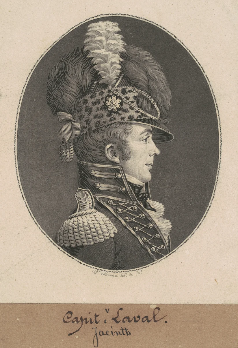 Jacint Laval by Charles B. J. Févret de Saint-Mémin, print, 1809
