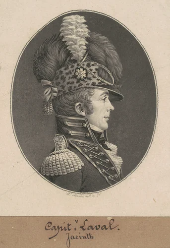 Jacint Laval by Charles B. J. Févret de Saint-Mémin, print, 1809