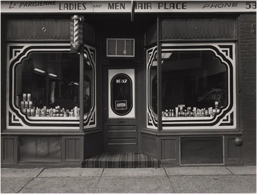 La Parisienne Barber Shop, Bathurst Street by June Clark, photograph, 1977