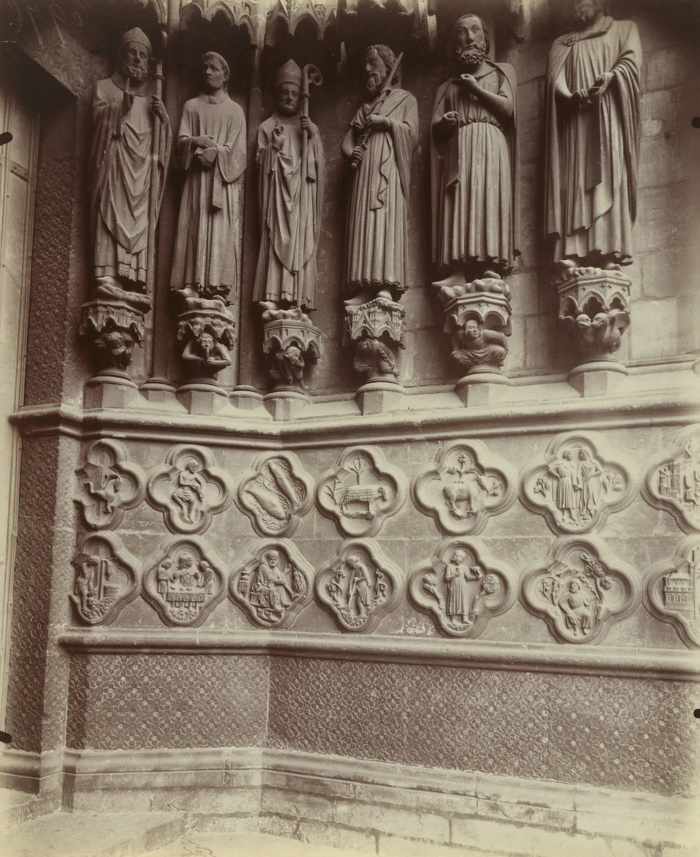 Amiens, portail by Eugène Atget, photograph, 1921