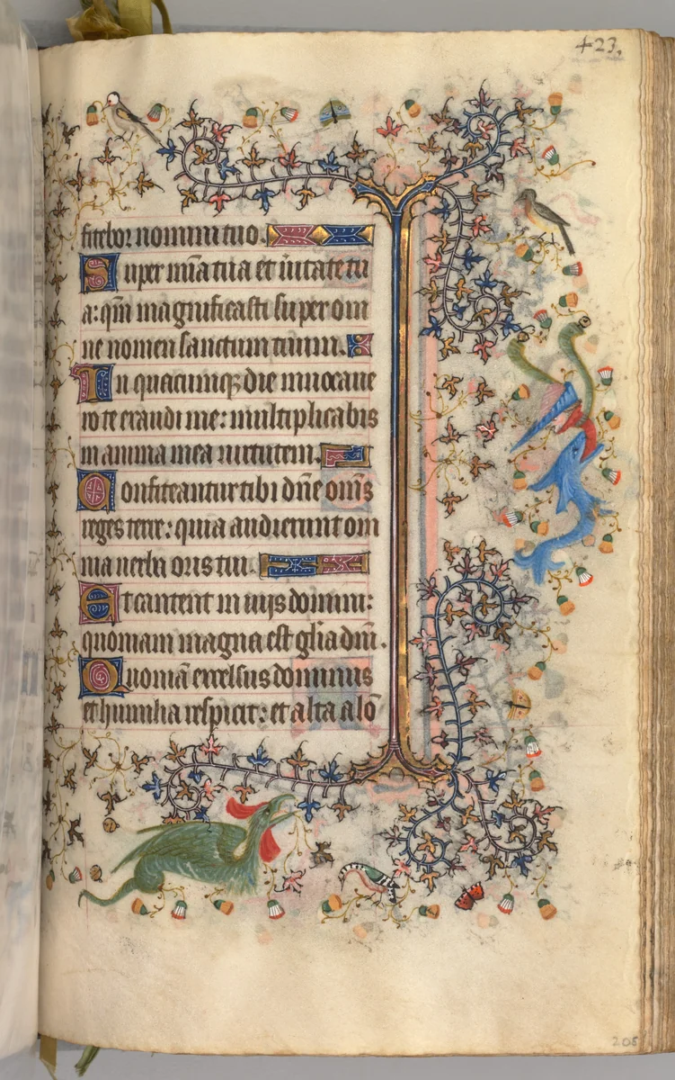 Hours of Charles the Noble, King of Navarre (1361-1425): fol. 206r, Text by Master of the Brussels Initials and Associates, book, 1400-1410