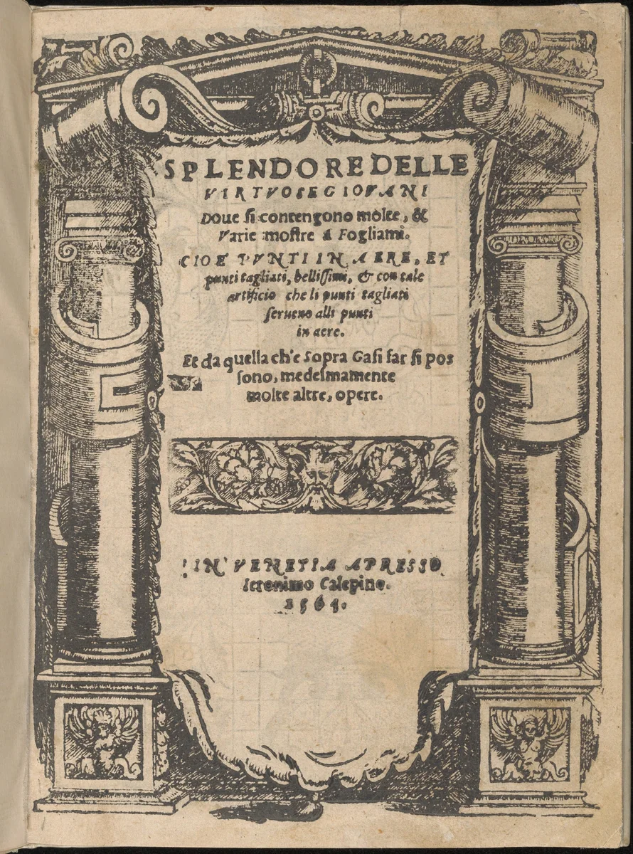 Splendore delle virtuose giovani by Iseppo Foresto, book, 1564