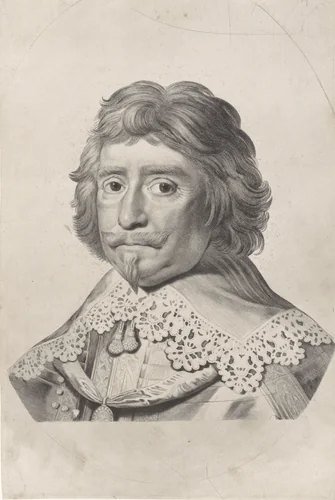 Portret van Frederik Hendrik, prins van Oranje-Nassau by Jonas Suyderhoef, print, 1643