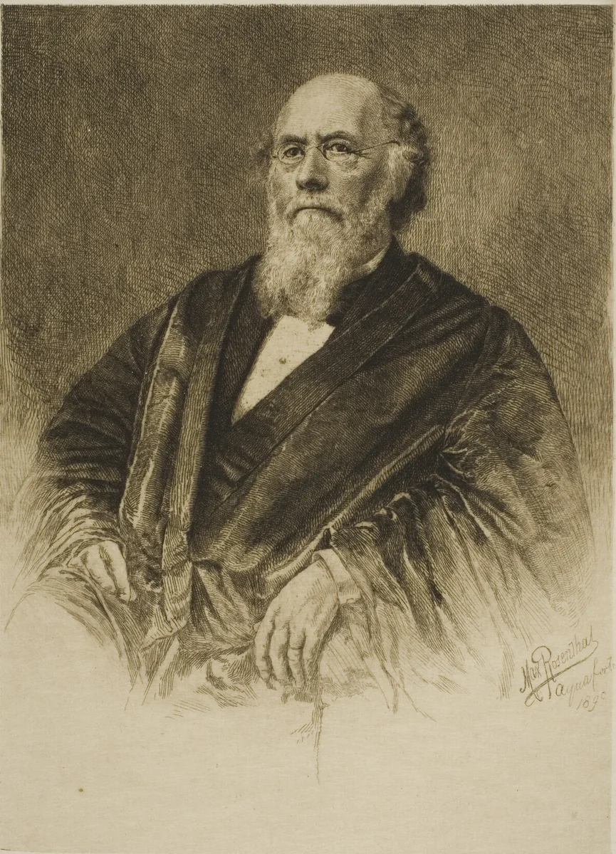 Portrait of Justice Stephen Field by Max Rosenthal, print, 1890