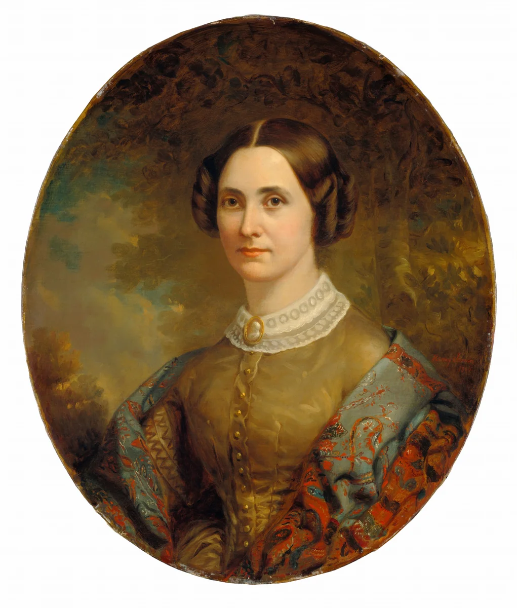 Portrait of a Lady by American 19th Century, painting, 1855-1860
