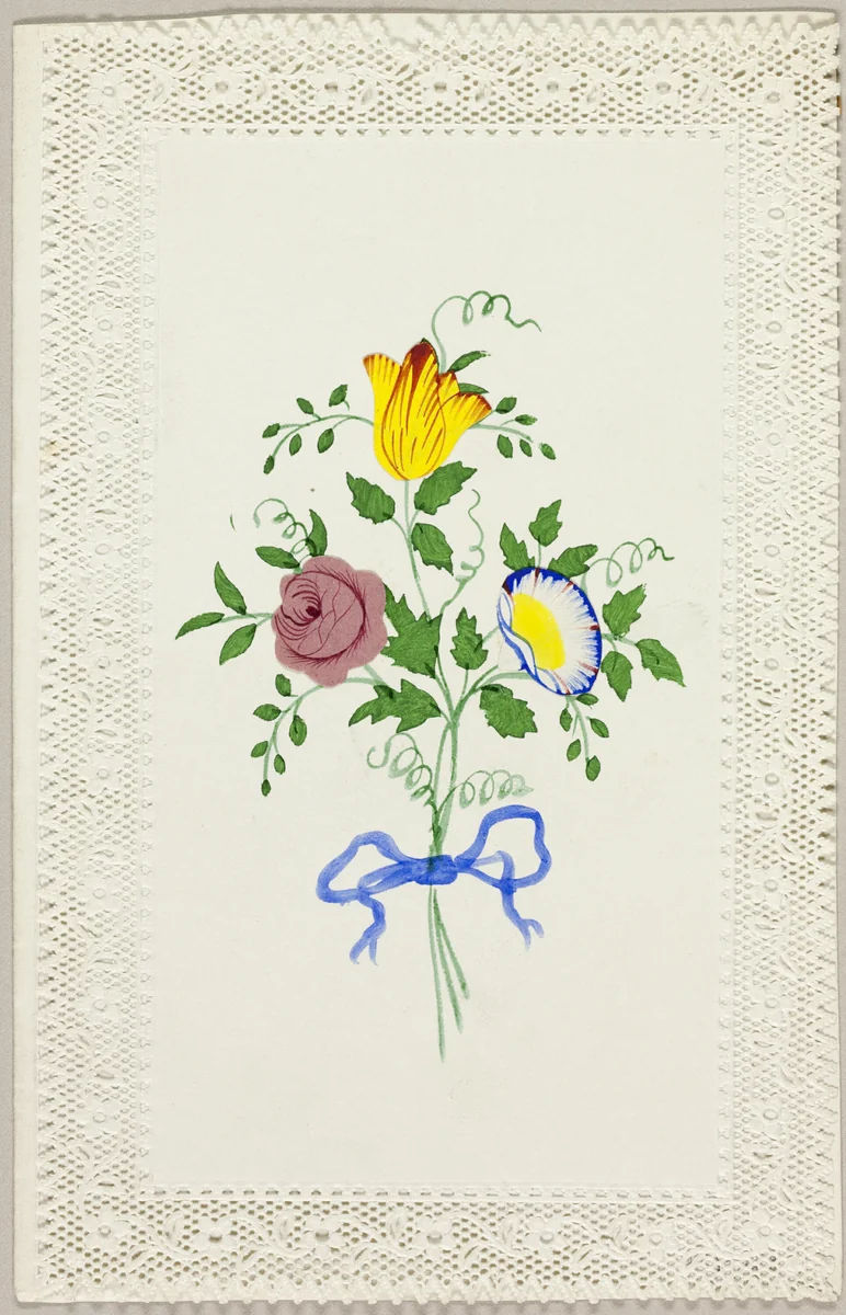 Untitled Valentine (Flowers) by Unknown Artist, other, 1835-1845