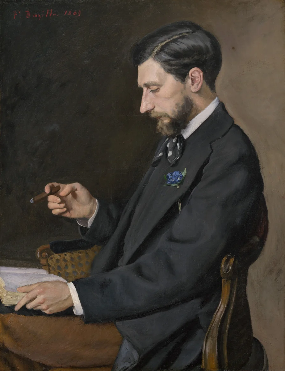 Edmond Maître by Frédéric Bazille, painting, 1869