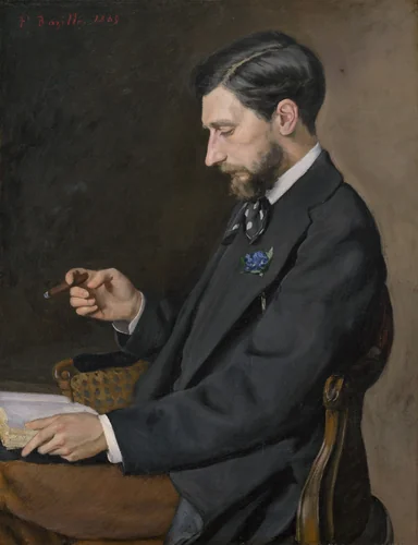 Edmond Maître by Frédéric Bazille, painting, 1869