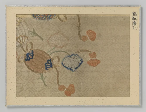 Fragment textiel by anonymous, textile, 1801-1804