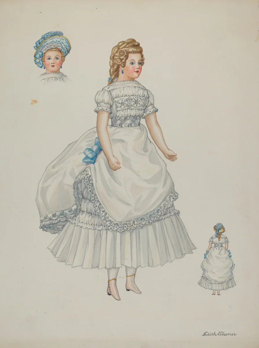 Doll - "Eleanor Cabot" by Edith Towner, index of american design, 1937