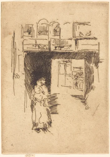 Bird-Cages, Drury Lane by James McNeill Whistler, print, 1886-1888