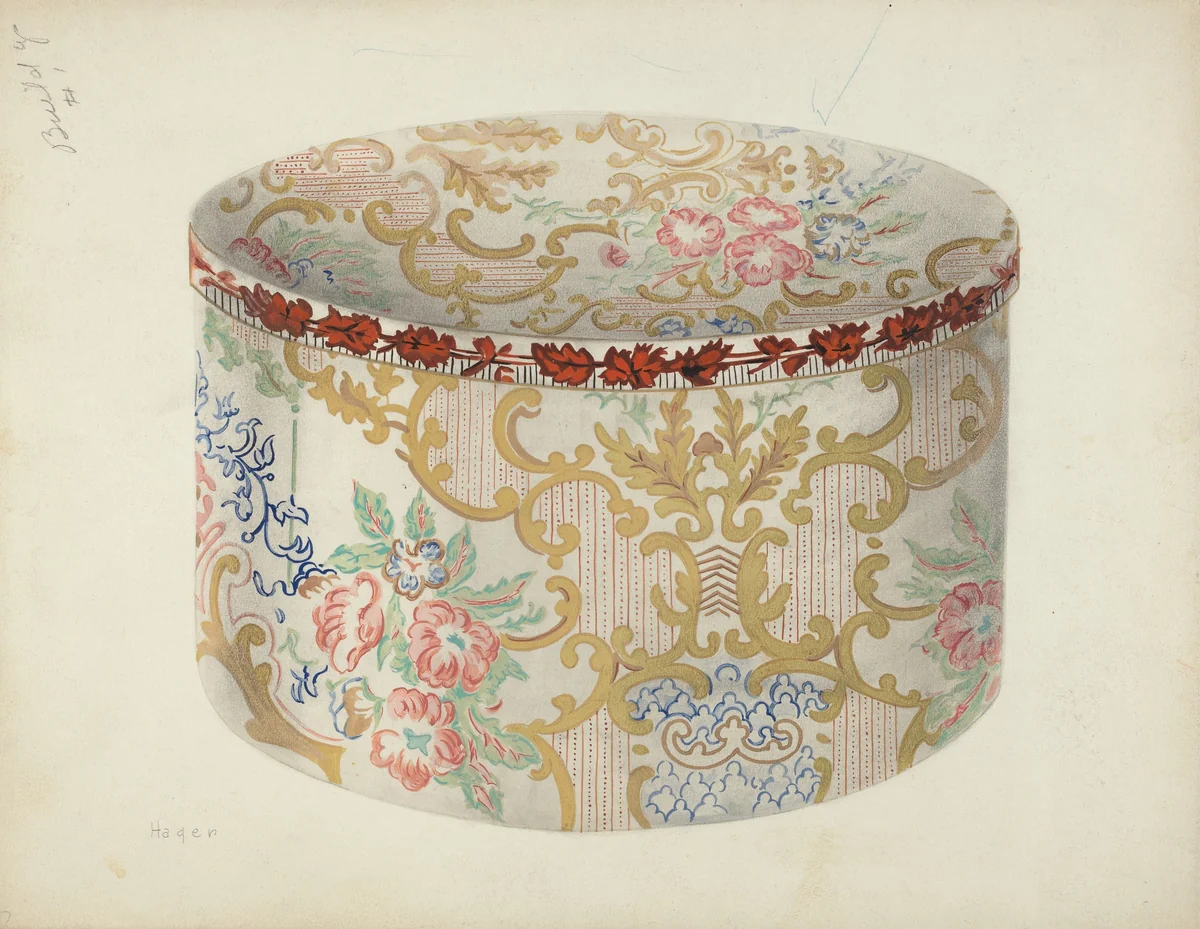 Bandbox by Lee Hager, index of american design, 1935-1942