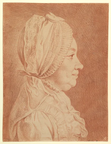 Portrait of the Artist's Wife by Daniel Nikolaus Chodowiecki, drawing, 1726-1801