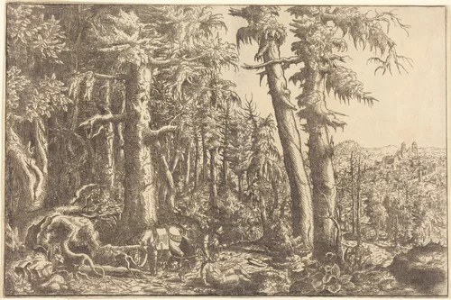 The Good Samaritan by Hanns Lautensack, print, 1553-1563