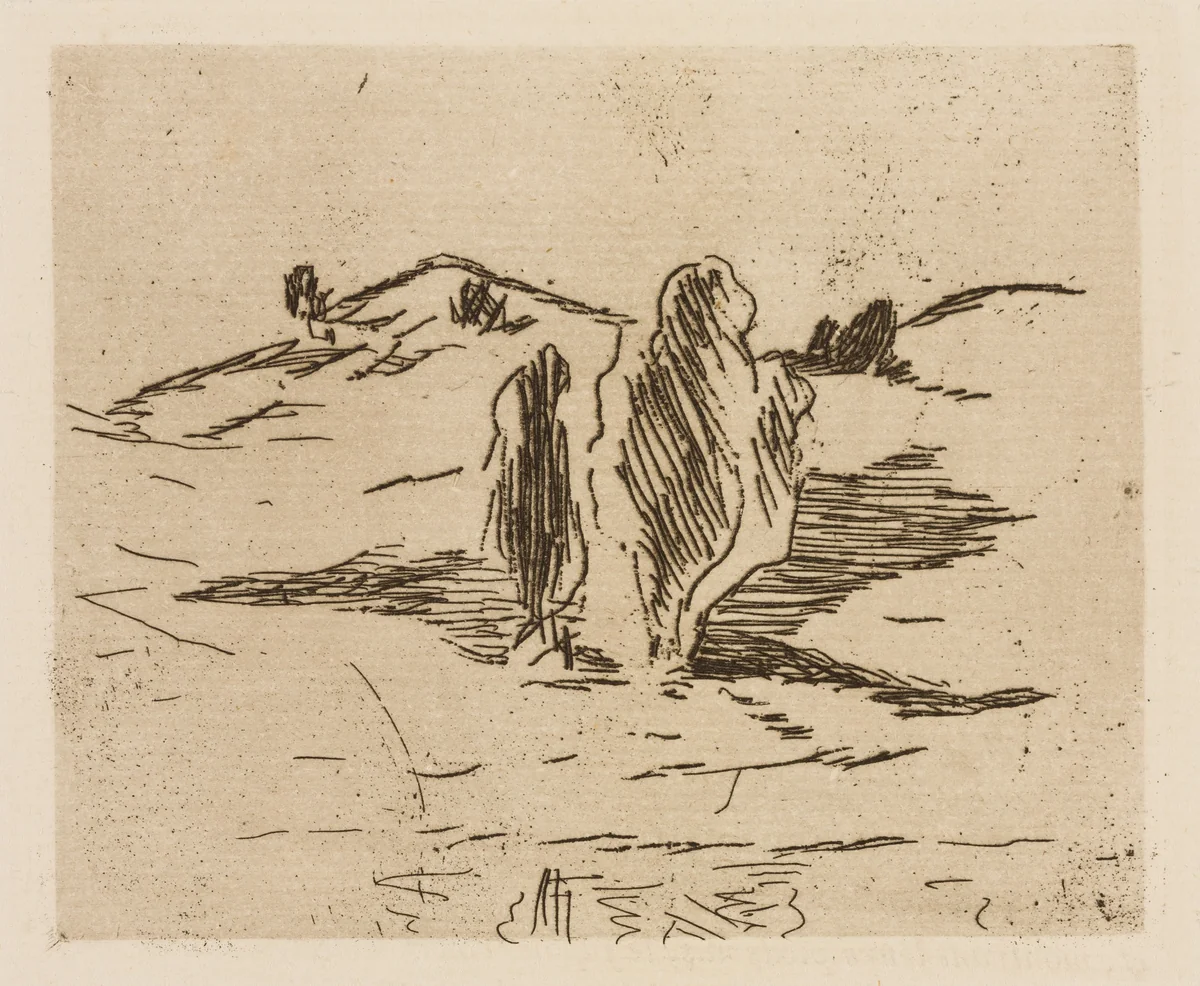 The High Valley, plate 3 from Le Fleuve by Édouard Manet, print, 1874