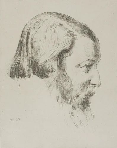 Paul Sérusier by Odilon Redon, print, 1903