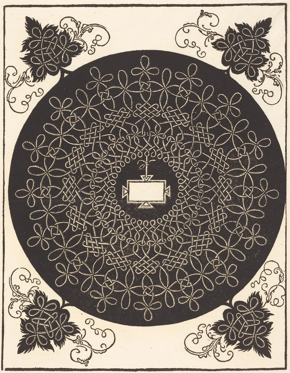 The Second Knot (with an oblong tablet) by Albrecht Dürer, print, 1506-1507