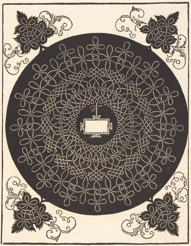 The Second Knot (with an oblong tablet) by Albrecht Dürer, print, 1506-1507
