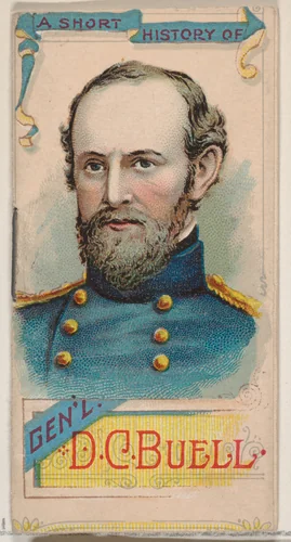 A Short History of General Don Carlos Buell, from the Histories of Generals series of booklets (N78) for Duke brand cigarettes by W. Duke, Sons & Co., print, 1888