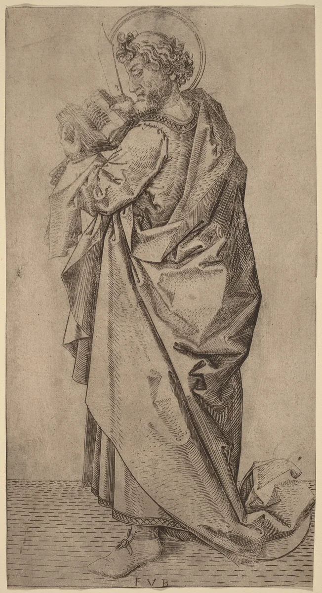 Saint Bartholomew by Master FVB, print, 1490-1500