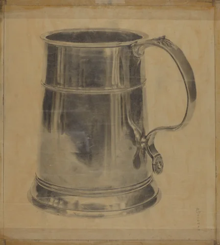 Pewter Mug by Harry Goodman, index of american design, 1935-1942