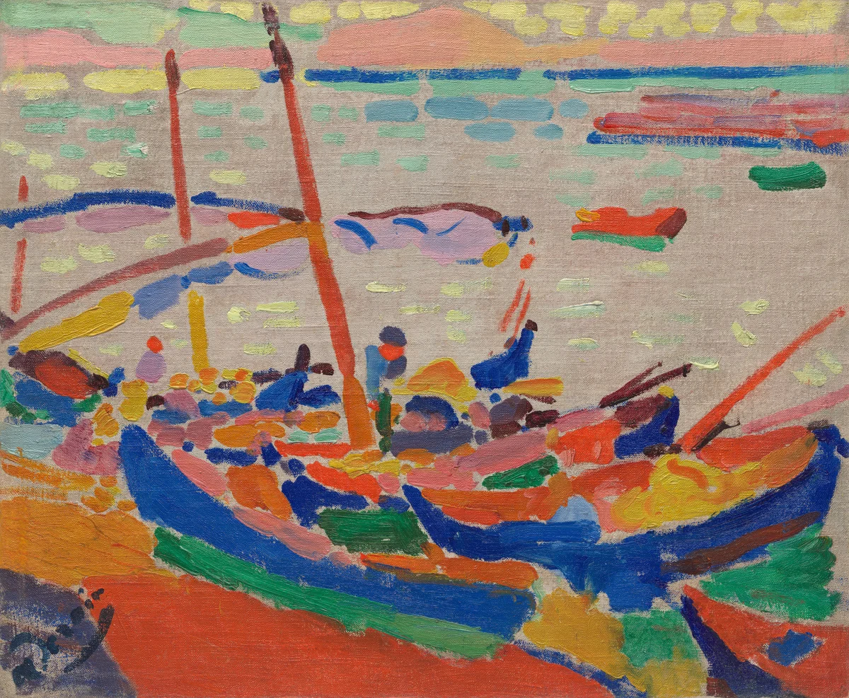 Fishing Boats, Collioure by André Derain, painting, 1905