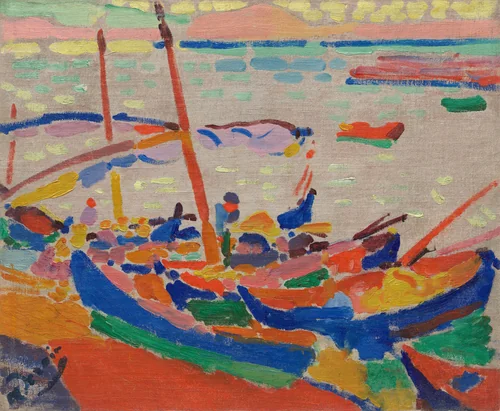 Fishing Boats, Collioure by André Derain, painting, 1905