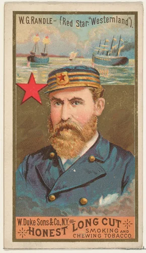 W.G. Randle, from the Sea Captains series (N127) issued by Duke Sons & Co. to promote Honest Long Cut Tobacco by W. Duke, Sons & Co., print, 1887